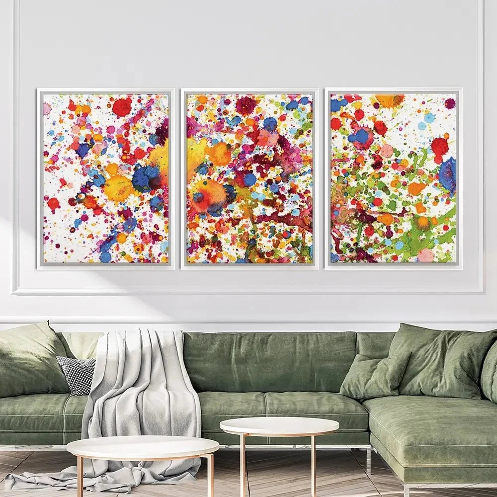 Watercolour Paint Splash Trio Canvas Print Watercolour Paint Splash Trio Canvas Print wall art product prapass / Shutterstock