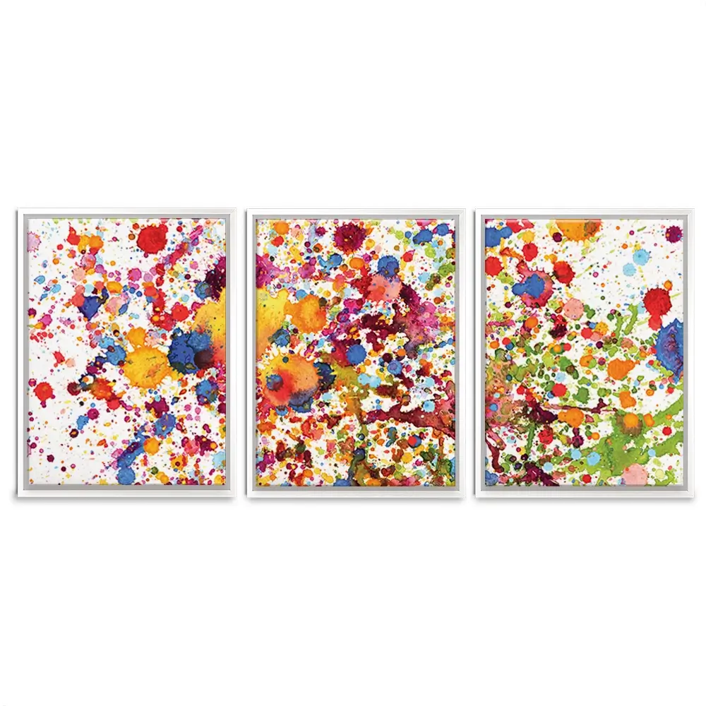 Watercolour Paint Splash Trio Canvas Print Watercolour Paint Splash Trio Canvas Print wall art product prapass / Shutterstock