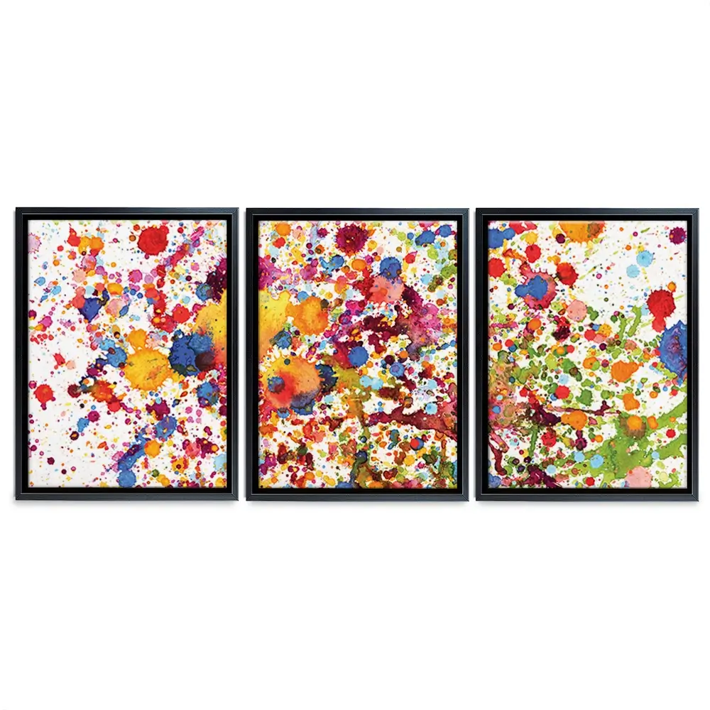 Watercolour Paint Splash Trio Canvas Print Watercolour Paint Splash Trio Canvas Print wall art product prapass / Shutterstock