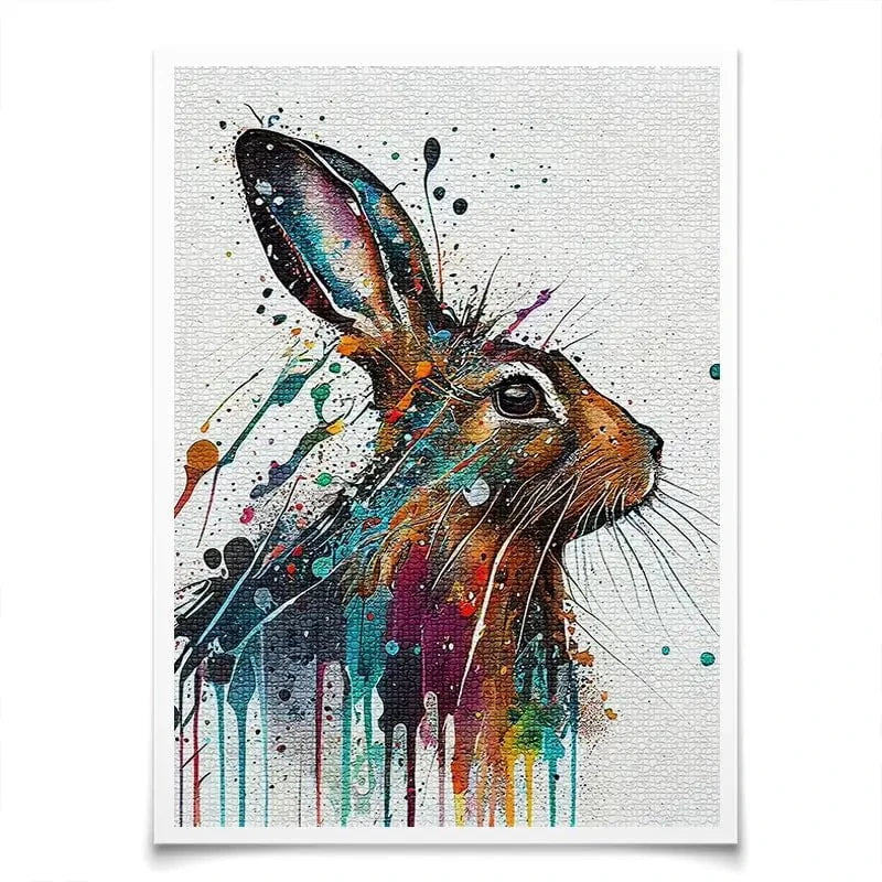 Watercolour Rabbit Art Print Watercolour Rabbit Art Print wall art product Lena Owens - Independent