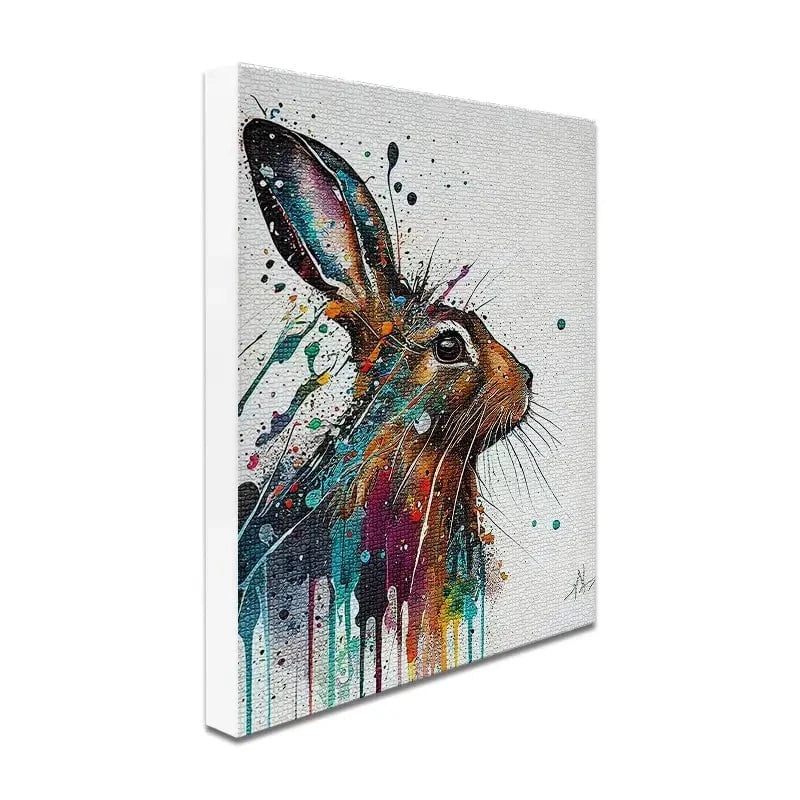 Watercolour Rabbit Canvas Print Watercolour Rabbit Canvas Print wall art product Lena Owens - Independent