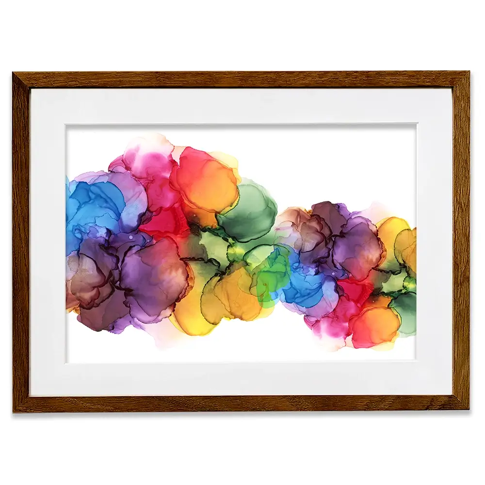 Watercolour Rainbow Curve Framed Art Print Watercolour Rainbow Curve Framed Art Print wall art product Rudchenko Liliia / Shutterstock