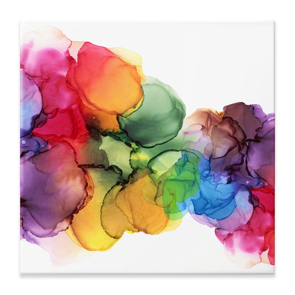 Watercolour Rainbow Curve Square Canvas Print wall art product Rudchenko Liliia / Shutterstock