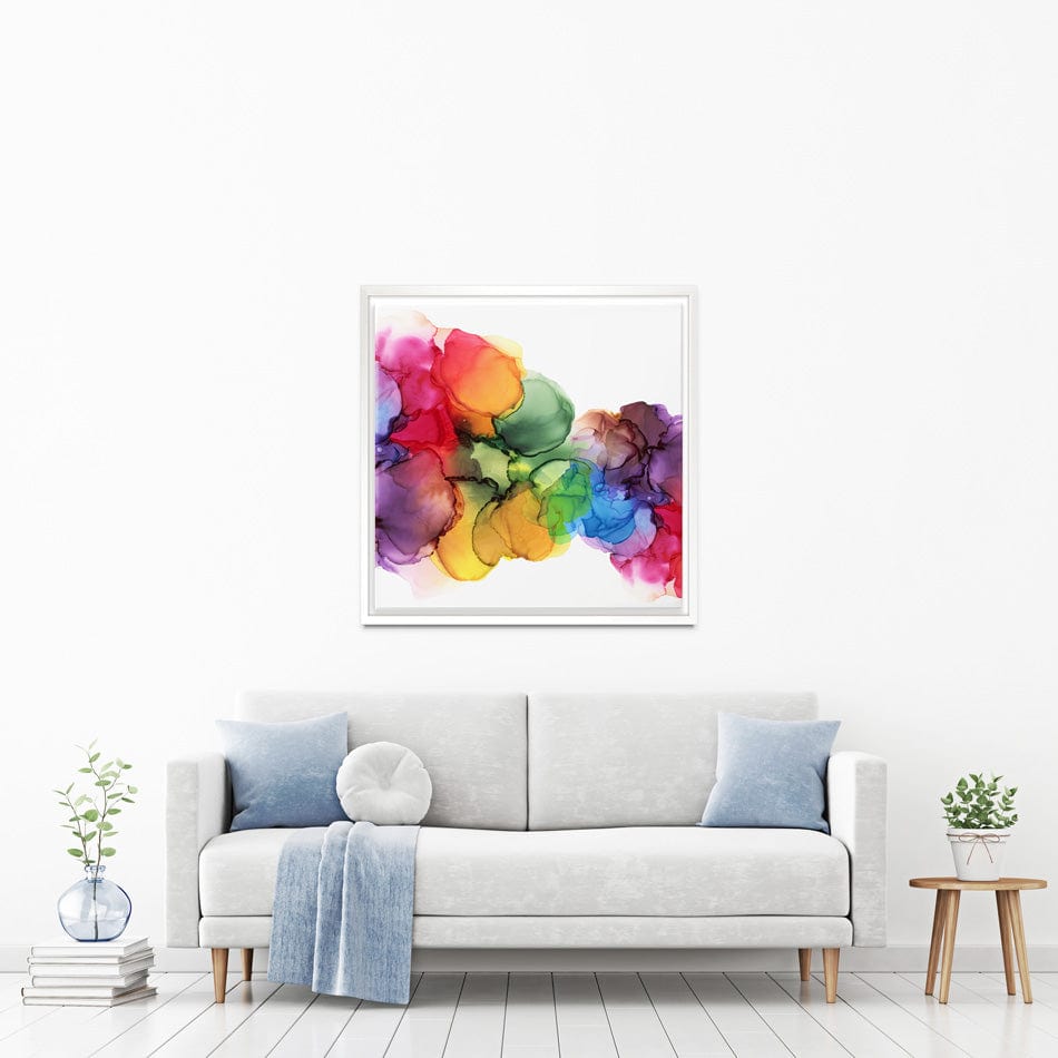 Watercolour Rainbow Curve Square Canvas Print wall art product Rudchenko Liliia / Shutterstock