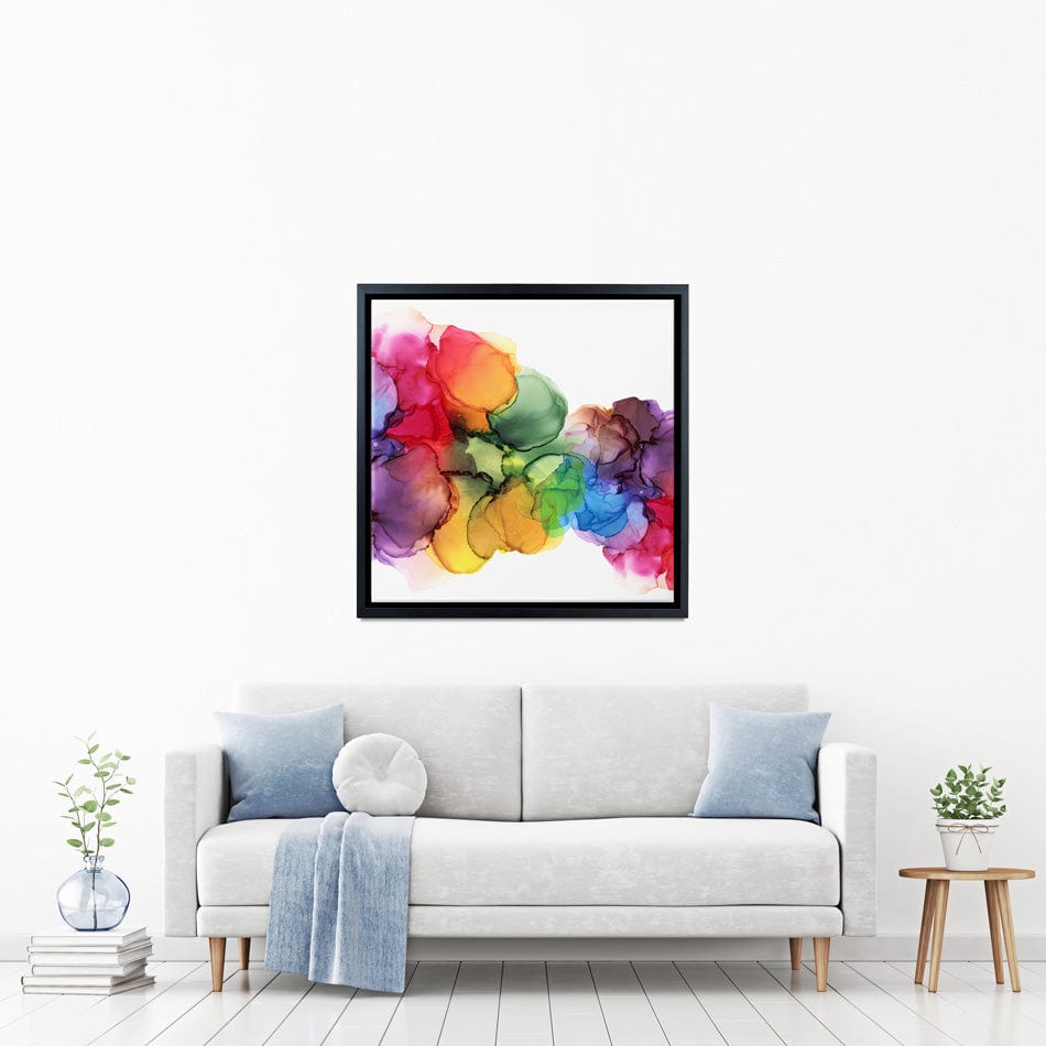 Watercolour Rainbow Curve Square Canvas Print wall art product Rudchenko Liliia / Shutterstock