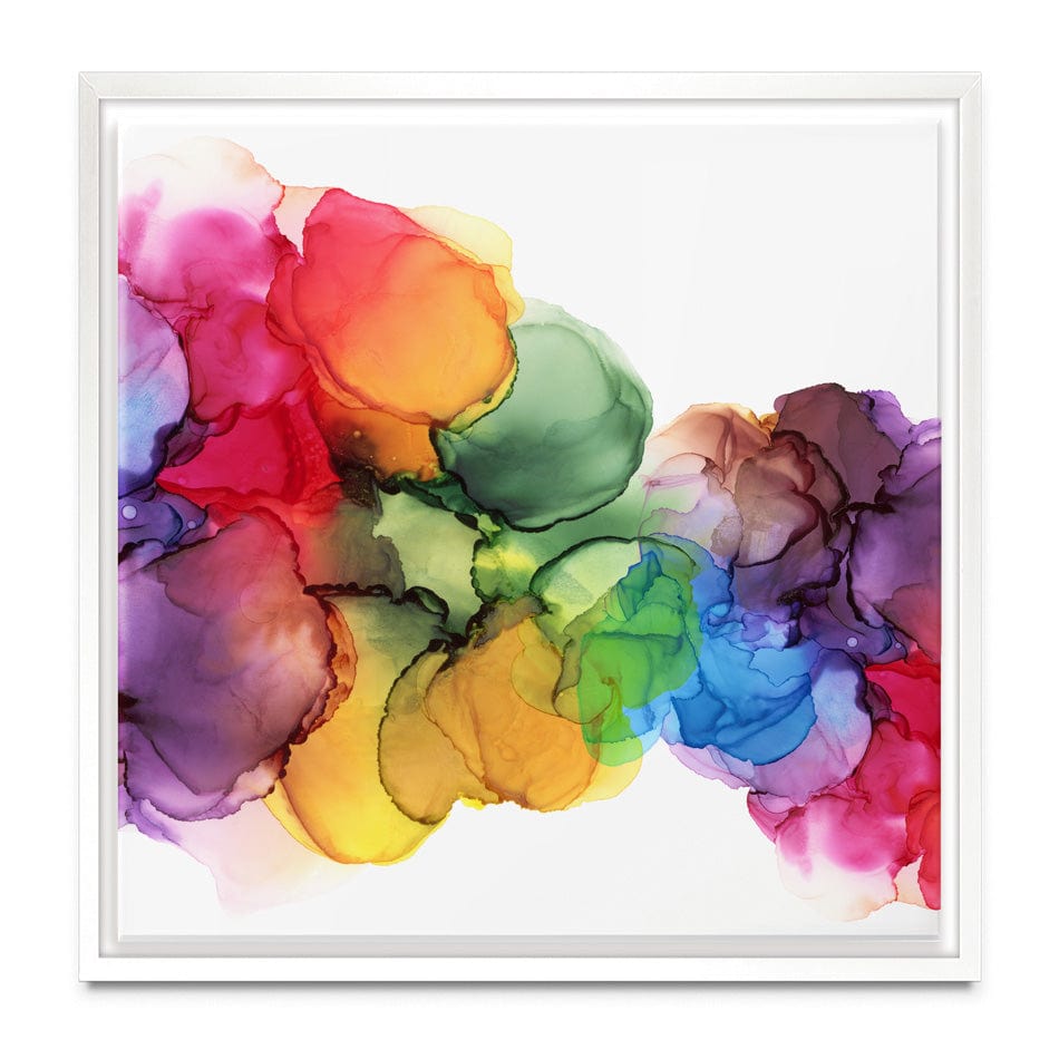 Watercolour Rainbow Curve Square Canvas Print wall art product Rudchenko Liliia / Shutterstock