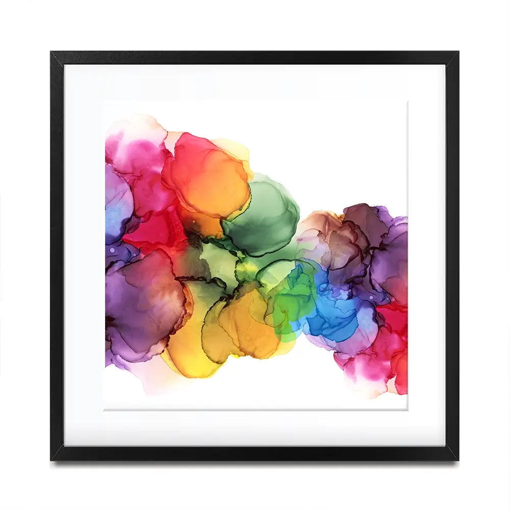 Watercolour Rainbow Curve Square Framed Art Print Watercolour Rainbow Curve Square Framed Art Print wall art product Rudchenko Liliia / Shutterstock