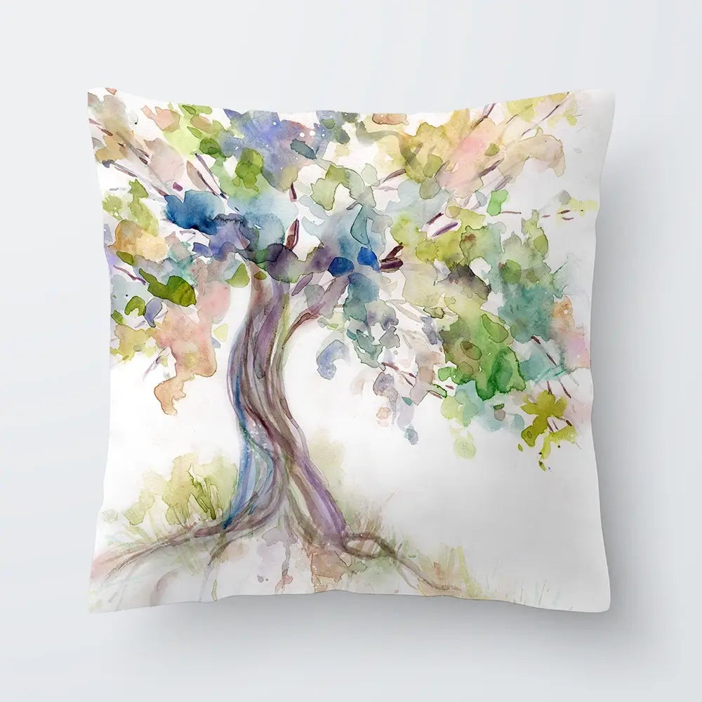 Watercolour Tree Of Life Cushion Watercolour Tree Of Life Cushion wall art product Carol Robinson