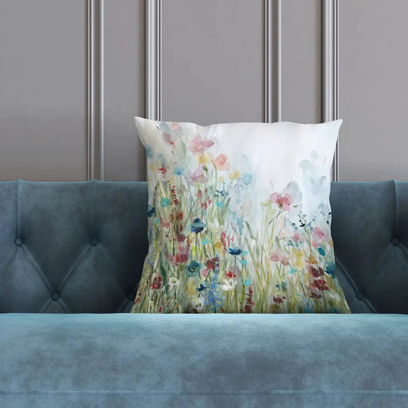 Watercolour Wildflower Meadow Cushion Watercolour Wildflower Meadow Cushion wall art product Carol Robinson