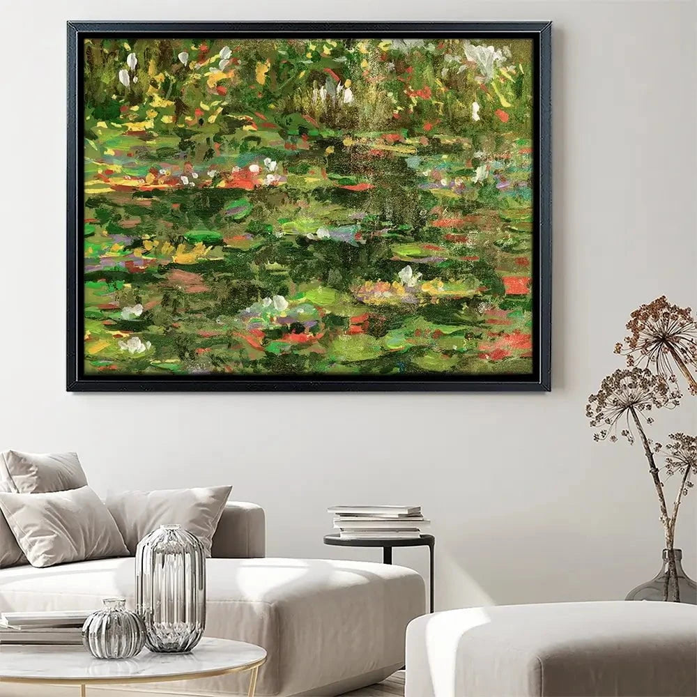 Waterlillies Cascade Canvas Print Waterlillies Cascade Canvas Print wall art product Melissa Wang