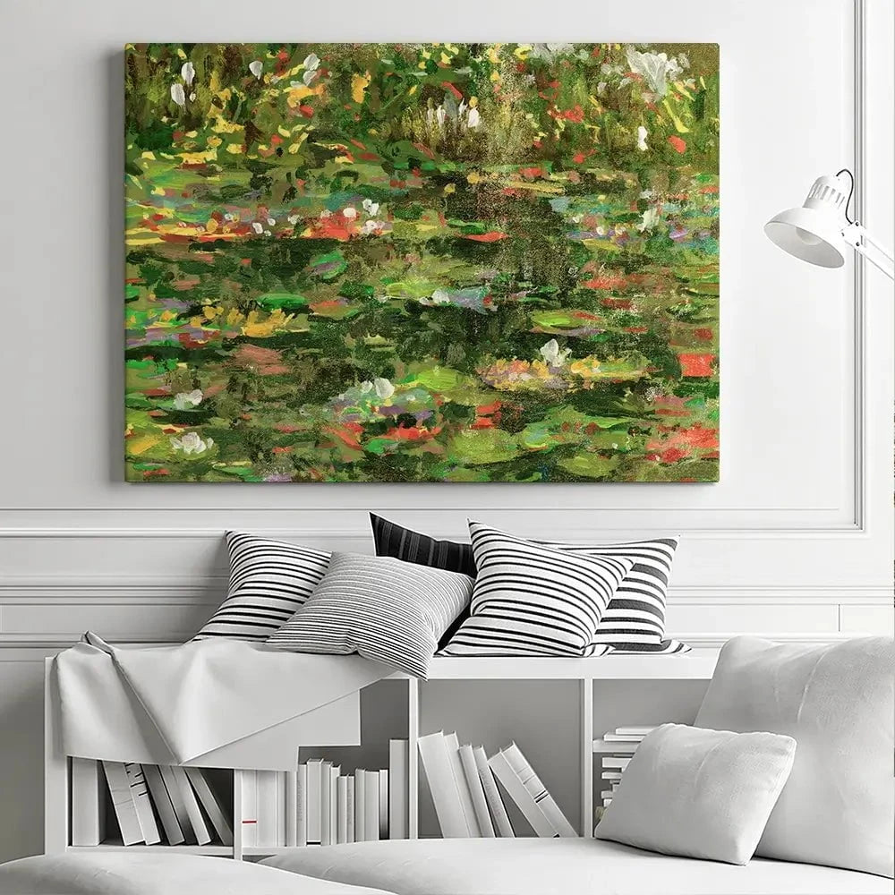 Waterlillies Cascade Canvas Print Waterlillies Cascade Canvas Print wall art product Melissa Wang