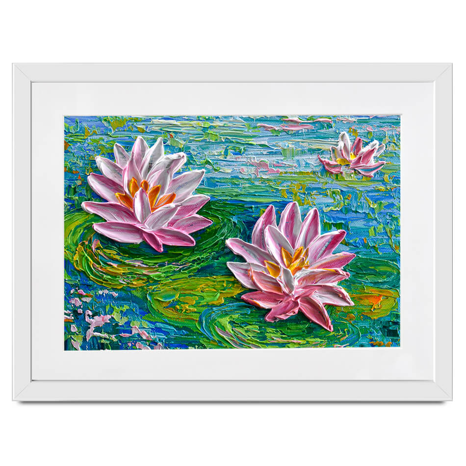 Waterlillies Pond 2 Framed Art Print Waterlillies Pond 2 Framed Art Print wall art product Olga Tkachyk