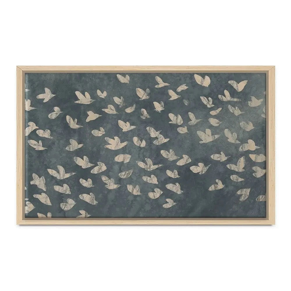 Watermark Flock Canvas Print Watermark Flock Canvas Print wall art product June Erica Vess
