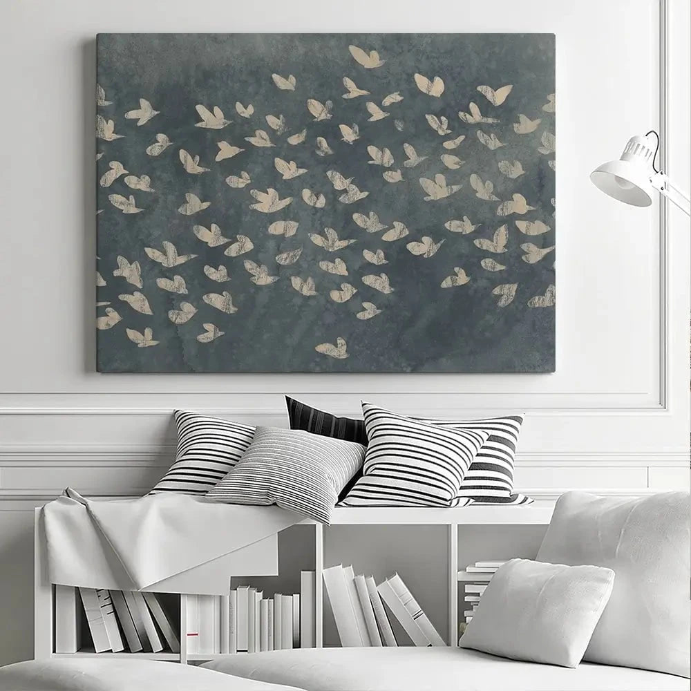 Watermark Flock Canvas Print Watermark Flock Canvas Print wall art product June Erica Vess