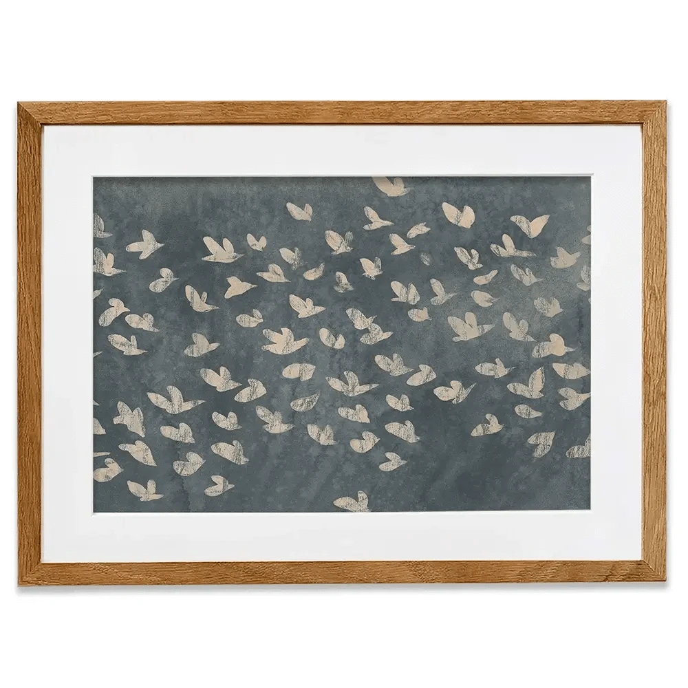 Watermark Flock Framed Art Print Watermark Flock Framed Art Print wall art product June Erica Vess