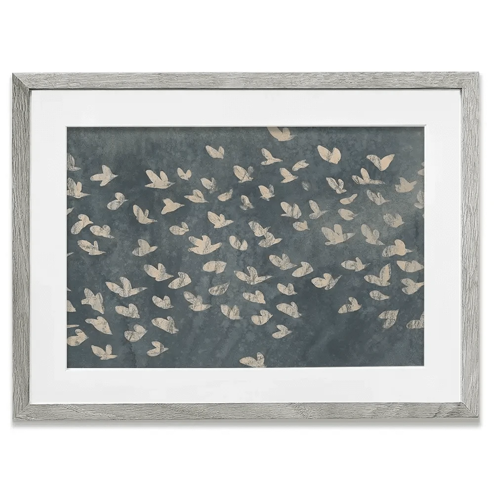Watermark Flock Framed Art Print Watermark Flock Framed Art Print wall art product June Erica Vess