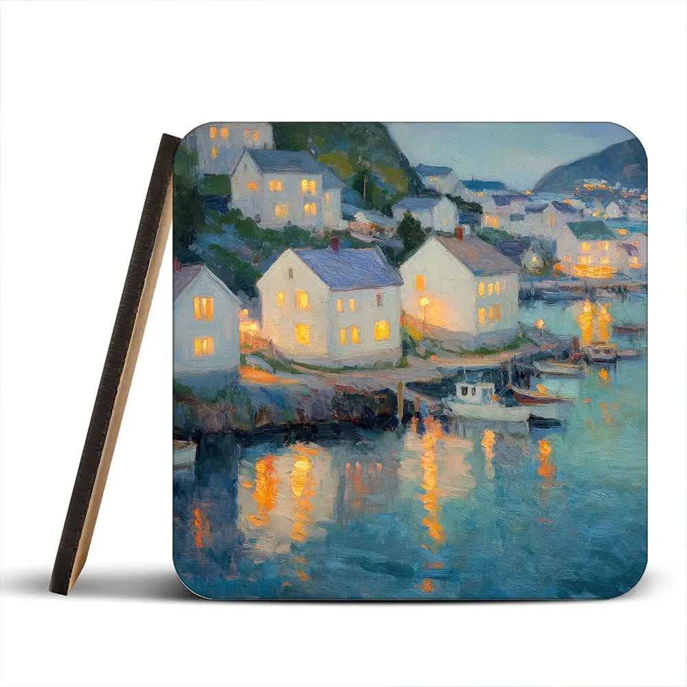 Waterside Evening Coaster Set Waterside Evening Coaster Set wall art product Tanya Ocean