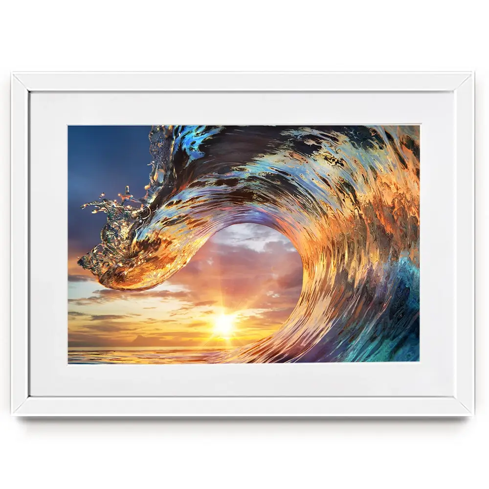 Wave Framed Art Print Wave Framed Art Print wall art product Willyam Bradberry / Shutterstock