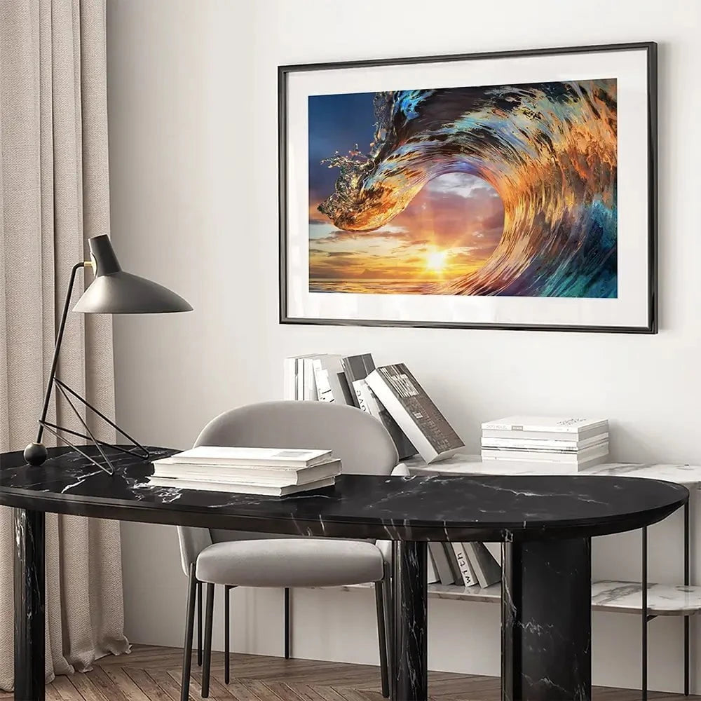 Wave Framed Art Print Wave Framed Art Print wall art product Willyam Bradberry / Shutterstock