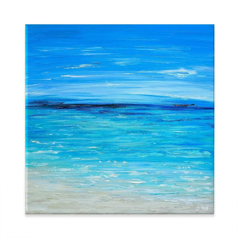 Waves Of Happiness Canvas Print Waves Of Happiness Canvas Print wall art product Jo Gough