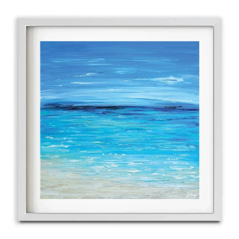 Waves Of Happiness Framed Art Print Waves Of Happiness Framed Art Print wall art product Jo Gough