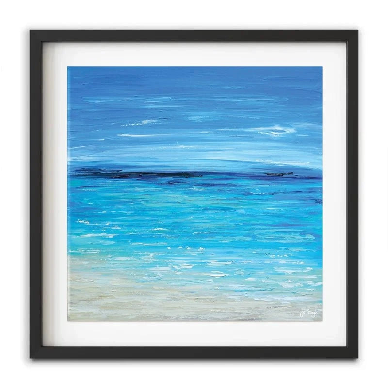 Waves Of Happiness Framed Art Print Waves Of Happiness Framed Art Print wall art product Jo Gough
