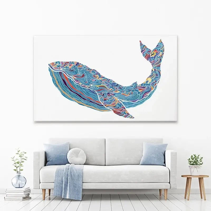 Whale Canvas Print Whale Canvas Print wall art product Tierre3012 / Shutterstock