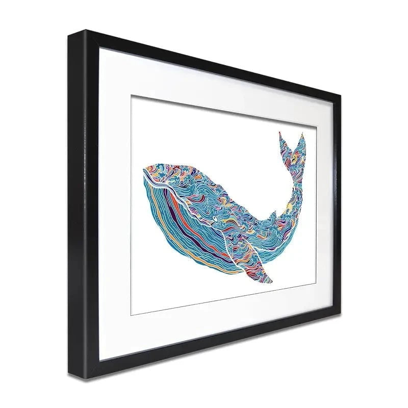 Whale Framed Art Print Whale Framed Art Print wall art product Tierre3012 / Shutterstock