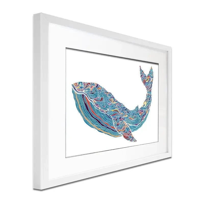 Whale Framed Art Print Whale Framed Art Print wall art product Tierre3012 / Shutterstock
