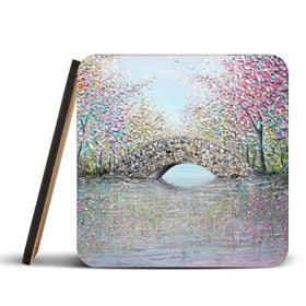 What A Wonderful World Coaster Set Rainbow Soul Tree Coaster Set | Rainbow Soul Tree Art Coasters wall art product Nada Khatib
