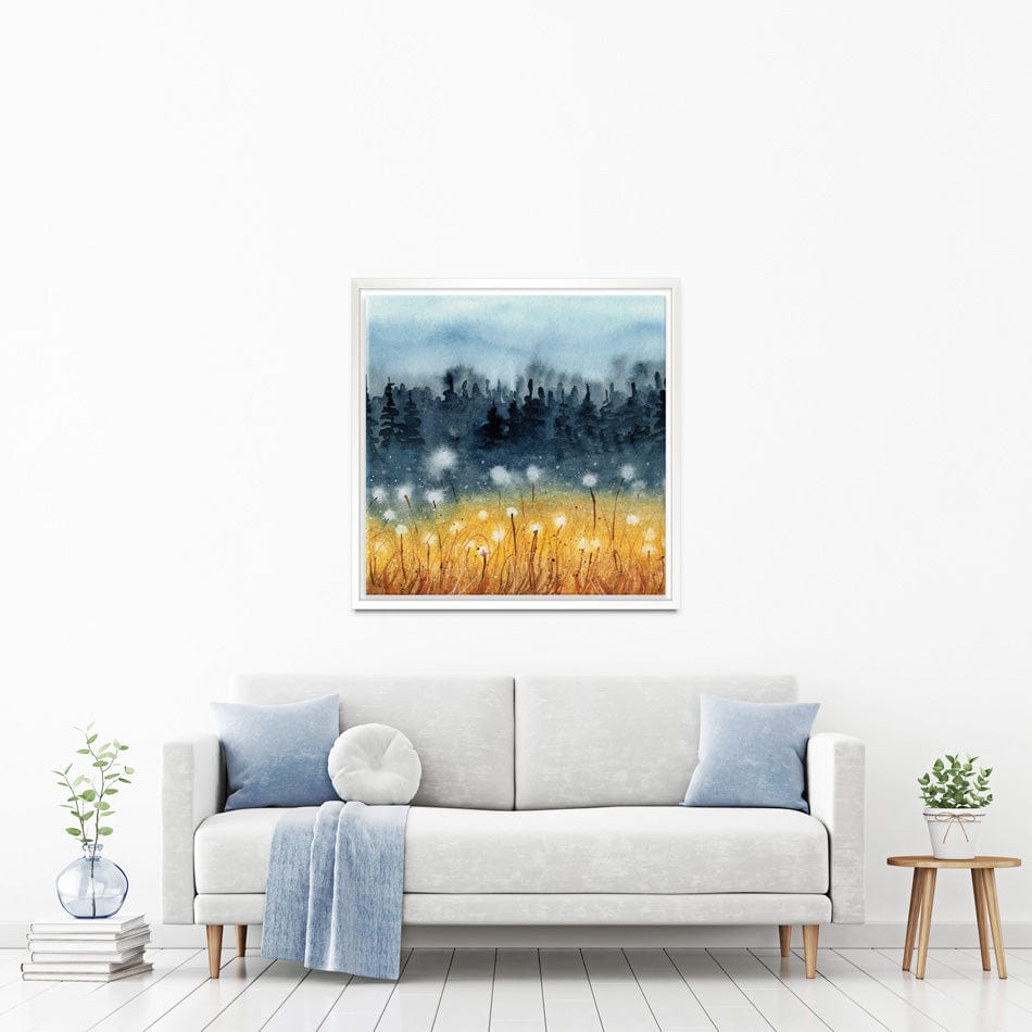 Wheat Field Square Canvas Print wall art product Tarasova Mariya / Shutterstock