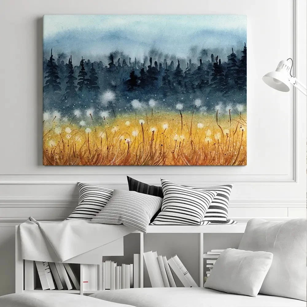 Wheat Fields Canvas Print Wheat Fields Canvas Print wall art product Tarasova Mariya / Shutterstock