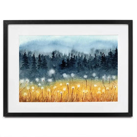 Wheat Fields Framed Art Print Wheat Fields Framed Art Print wall art product Tarasova Mariya / Shutterstock