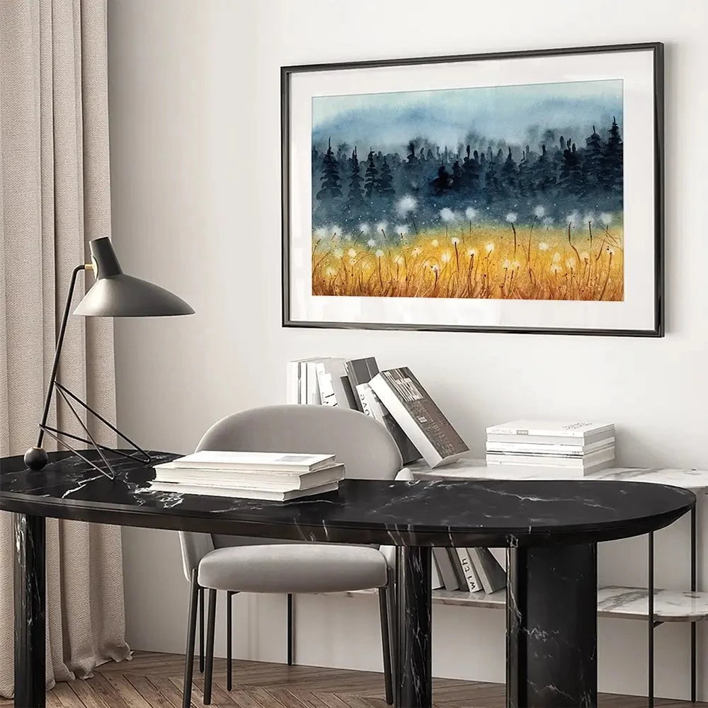 Wheat Fields Framed Art Print Wheat Fields Framed Art Print wall art product Tarasova Mariya / Shutterstock
