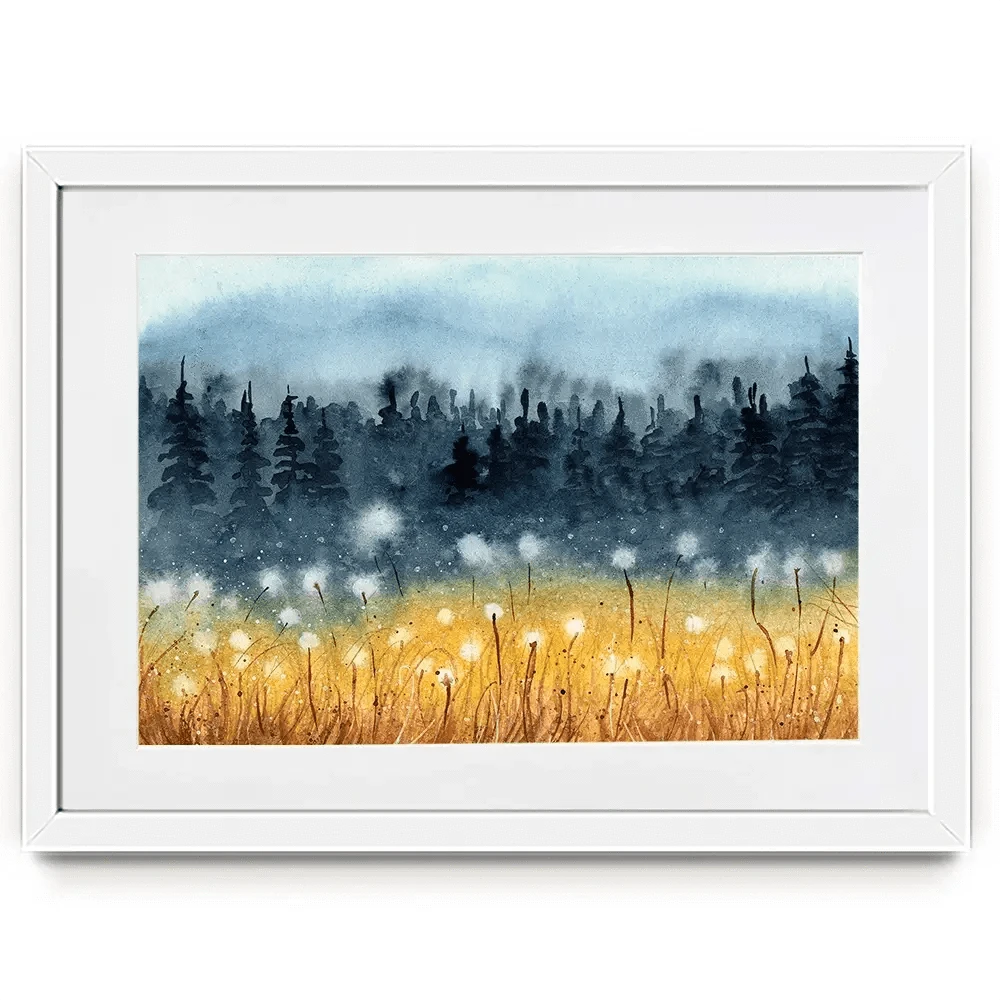 Wheat Fields Framed Art Print Wheat Fields Framed Art Print wall art product Tarasova Mariya / Shutterstock
