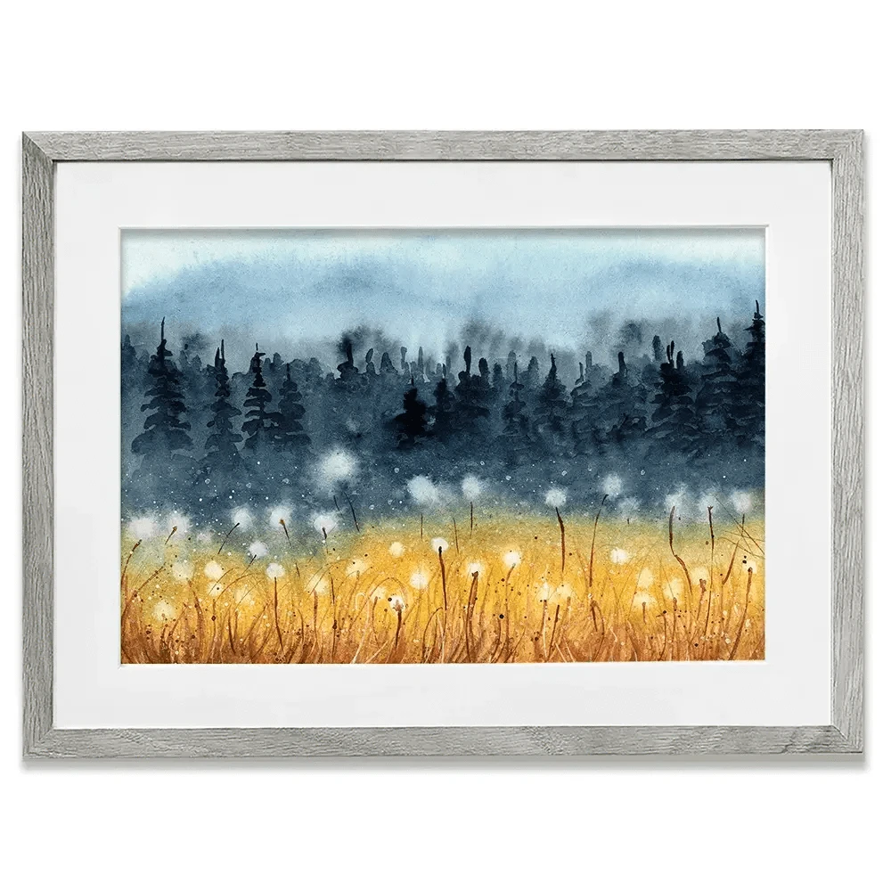 Wheat Fields Framed Art Print Wheat Fields Framed Art Print wall art product Tarasova Mariya / Shutterstock