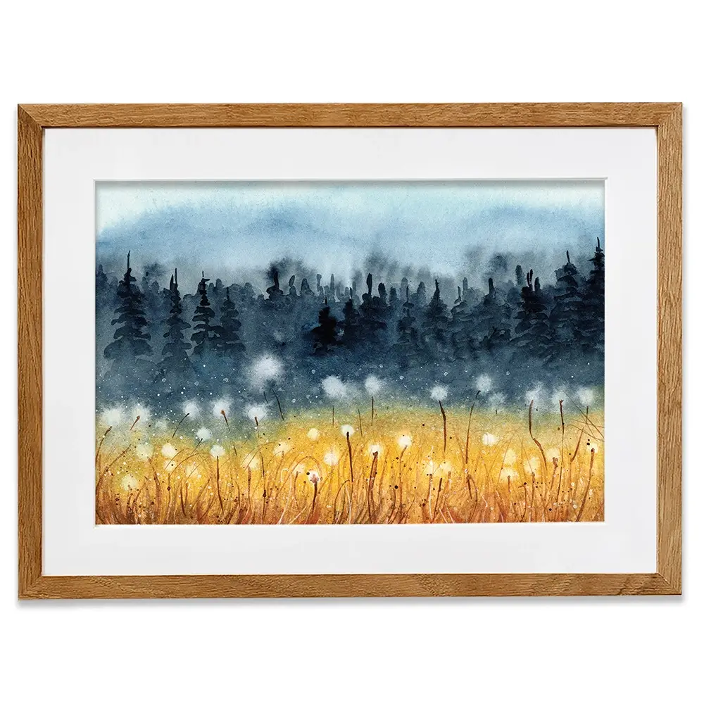 Wheat Fields Framed Art Print Wheat Fields Framed Art Print wall art product Tarasova Mariya / Shutterstock