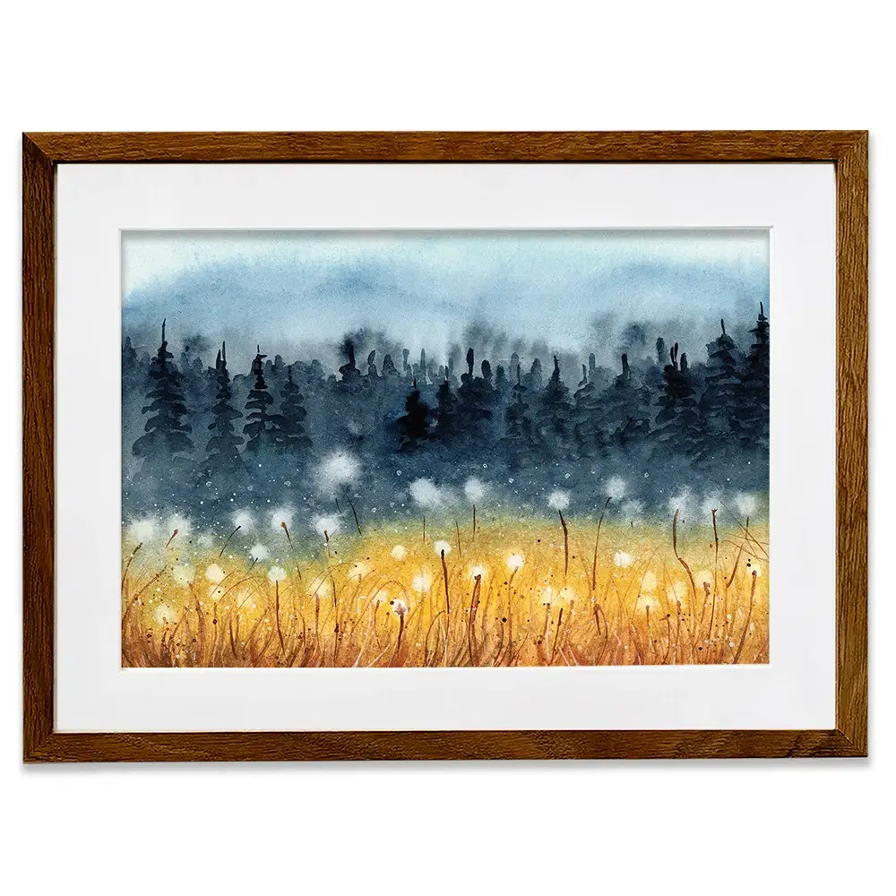 Wheat Fields Framed Art Print Wheat Fields Framed Art Print wall art product Tarasova Mariya / Shutterstock