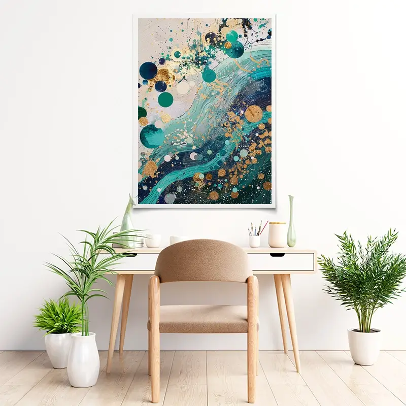 Whimiscal Nature Splash Art Print Whimiscal Nature Splash Art Print wall art product Paper House Prints - Independent