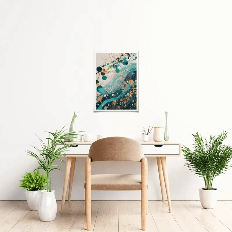 Whimiscal Nature Splash Art Print Whimiscal Nature Splash Art Print wall art product Paper House Prints - Independent