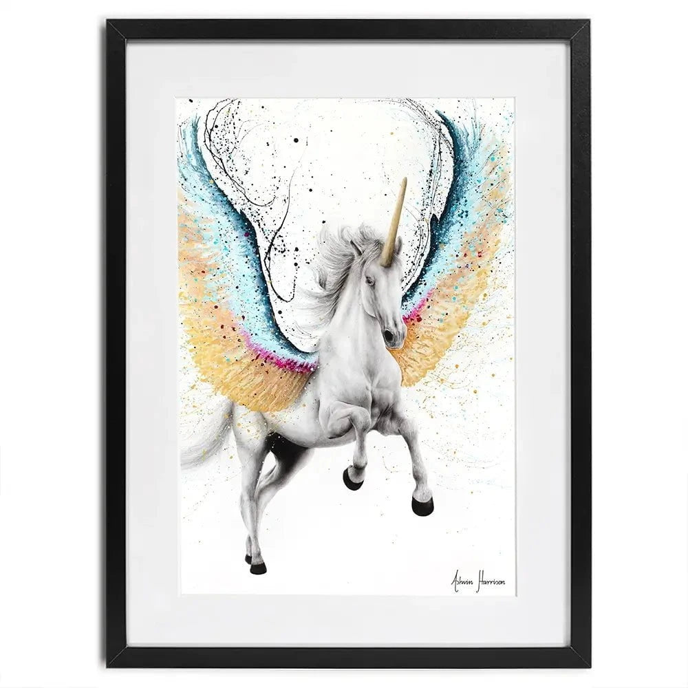 Whimsical Unicorn Framed Art Print Whimsical Unicorn Framed Art Print wall art product Ashvin Harrison