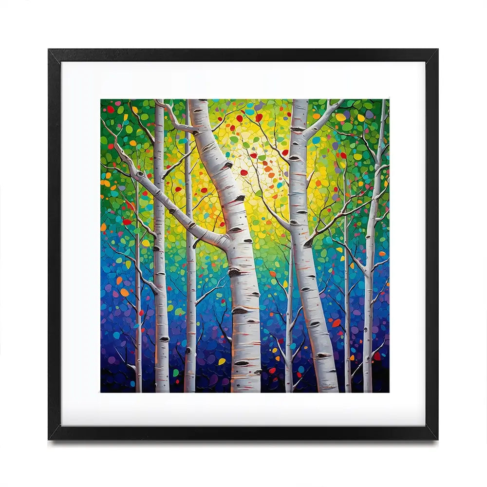 Whispering Woods Square Framed Art Print Whispering Woods Square Framed Art Print wall art product Lena Owens - Independent