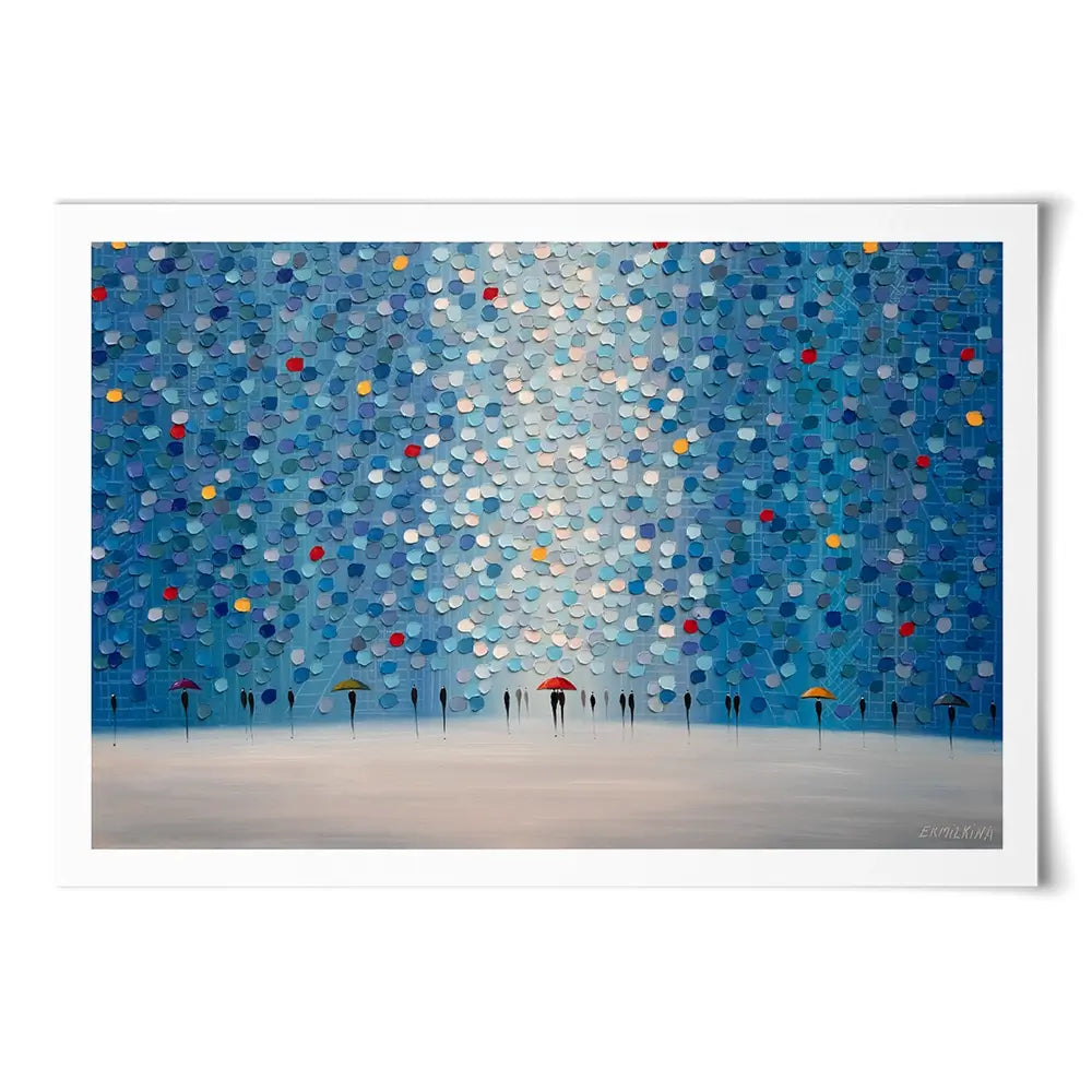 Whispers In Blue Art Print Whispers In Blue Art Print wall art product Ekaterina Ermilkina