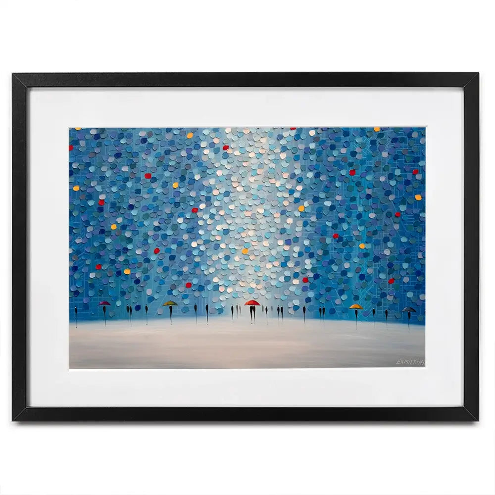 Whispers In Blue Framed Art Print Whispers In Blue Framed Art Print wall art product Ekaterina Ermilkina