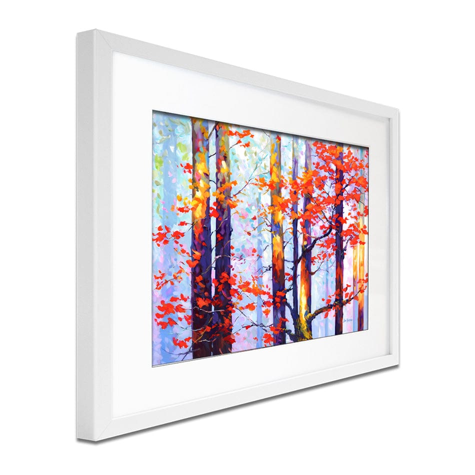 Whispers Of Autumn Love Framed Art Print wall art product Leon Devenice