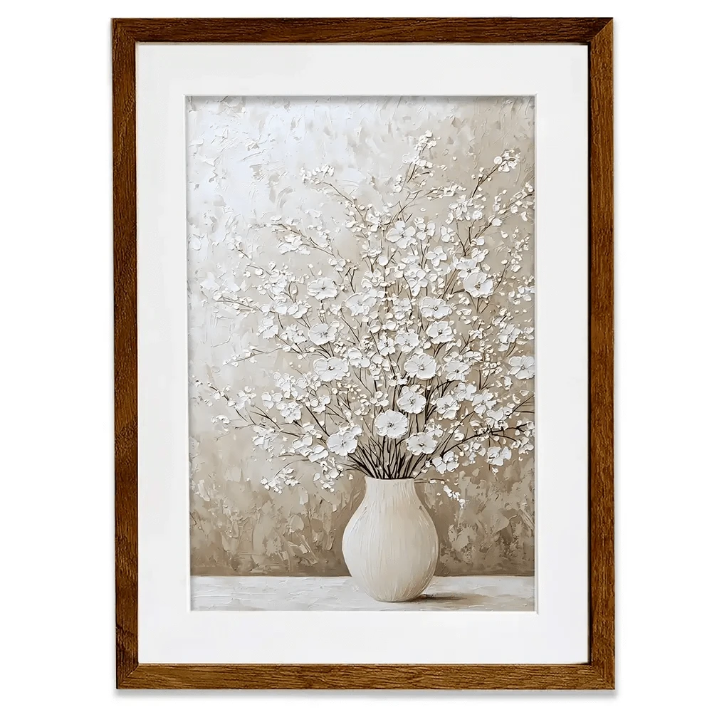 White Cherry Blossoms Framed Art Print White Cherry Blossoms Framed Art Print wall art product Franklyn Gregory - Independent