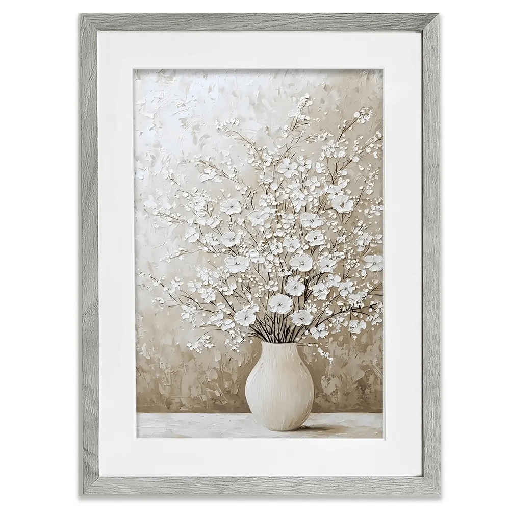 White Cherry Blossoms Framed Art Print White Cherry Blossoms Framed Art Print wall art product Franklyn Gregory - Independent