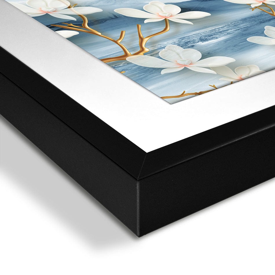 White Flowers Framed Art Print wall art product Tim Kats / Shutterstock