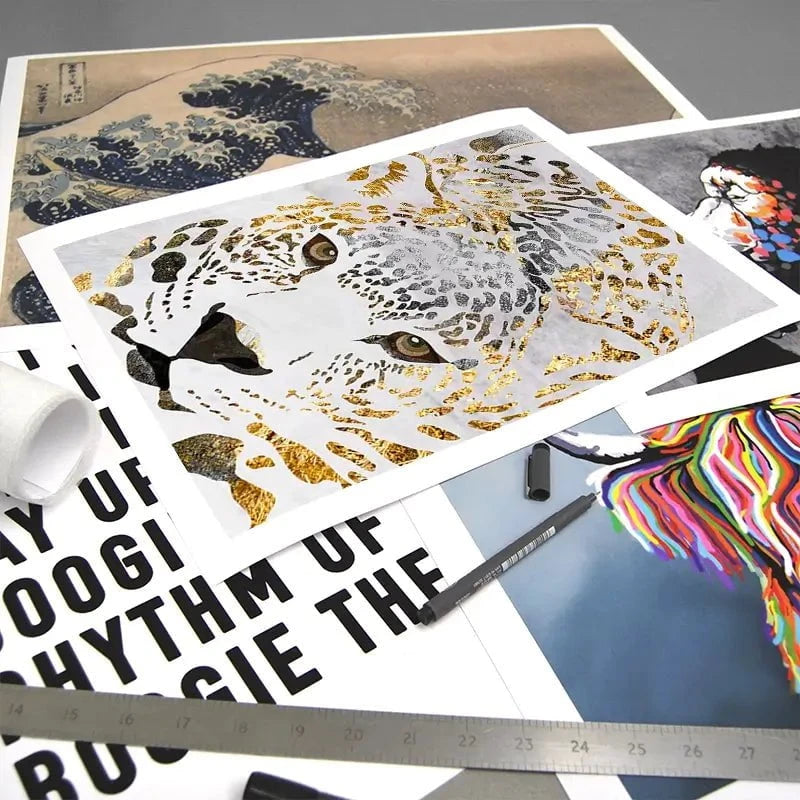 White Jaguar Art Print White Jaguar Art Print wall art product Sarah Manovski