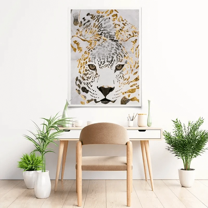 White Jaguar Art Print White Jaguar Art Print wall art product Sarah Manovski